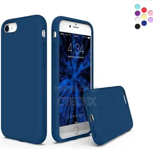 Liquid Silicone Phone Case (Navy Blue) iPhone 7/8/Se