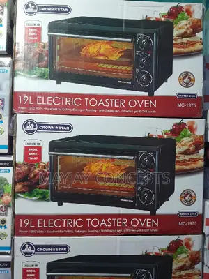Master Chef 19-Litre Electric Oven, Toaster Grill -Black