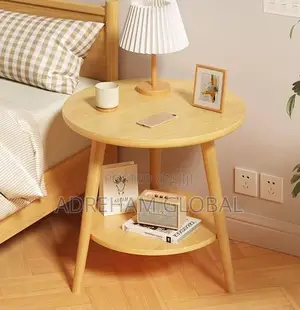 Nordic Double Layer Side Living Room/Bedroom Table/Stool