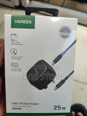 Ugreen USB C PD Fast Charger 25w With 2m Usb 6 Cable