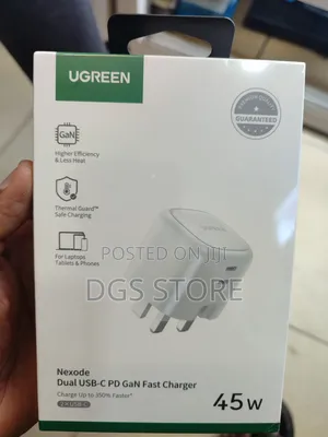 Ugreen Nexode Dual Usb C PD Gan Fast Charger 45w