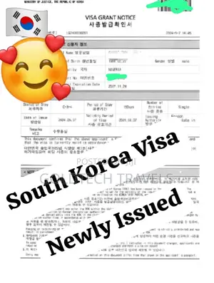 South Korea Tourist/Visit Visa Package Available