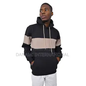 Danami Stylish Black Nude Contrast Colour Hoodie