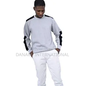 Danami Ash Colour Sweatshirt With Black Contrast