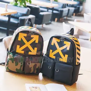 Off White Backpack  Luxury Designer Backpack Unisex