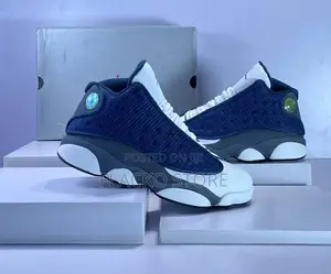 Original Air Jordan 13 Retro Blue Flint Sneakers