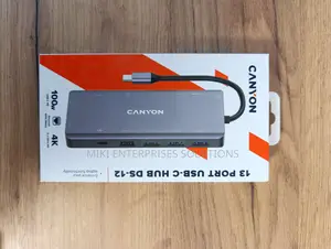 Canyon USB-C Hub - Ds-12 - 13 in 1 DRK - Grey