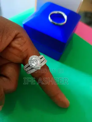 925 Sterling Silver Couple's Wedding Ring - 010