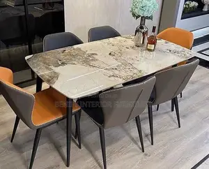 6 Seater Marble Dining Set