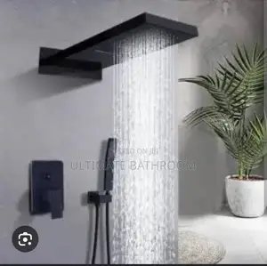 Black Long Shower Head Conceal Shower