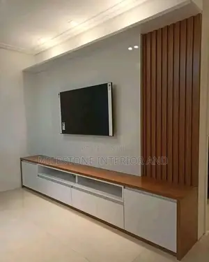High Quality Tv Panel With Wall Units and Console