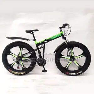 Foldable Fat Tyre Road Bicycles With Alloy Rim