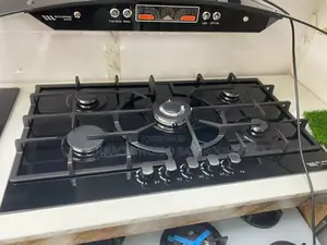 Black Built in Cabinet 5 Burner Gas