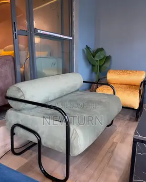 New Model 2 Seater’S Metal Fabric Chairs.