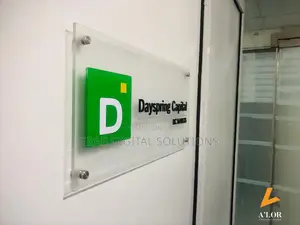 Indoor Glass Wall Signage Production and Installer Near Me