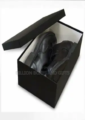Empty Black Shoe Boxes for Instant Pick Up