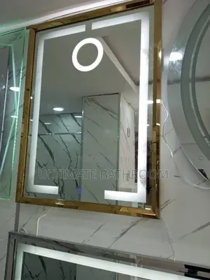 Gold Frame iPhone Mirror