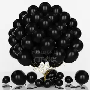 Black Balloons 50pcs 12 Inch