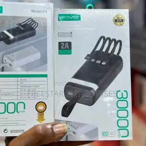 SOVO 30000mah Power Cables. SOVO 22.5W PD Power Bank.