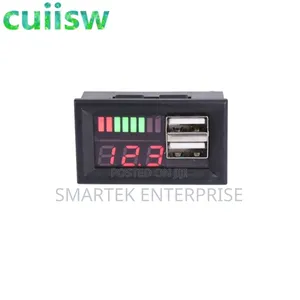 DC Digital Voltmeter 4.5v-30v 5V 2A Port for Charging Phone