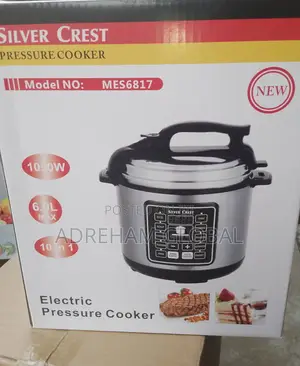 Silver Crest 10 In1 Electric 6.0litres Pressure Cooker,1050w