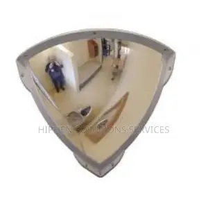Silver Convex Mirror, Indoor, Quarter Dome, 90 Degree