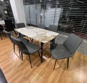 6 Seaters Marble Top Dinning Set