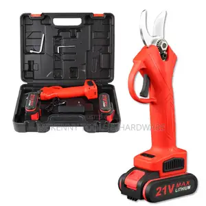 Red Cordless Scissors For Household Garden Pruning Cutter,