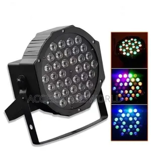 1W by 54 RGB LED Bulbs Par Light Flat Stage Light