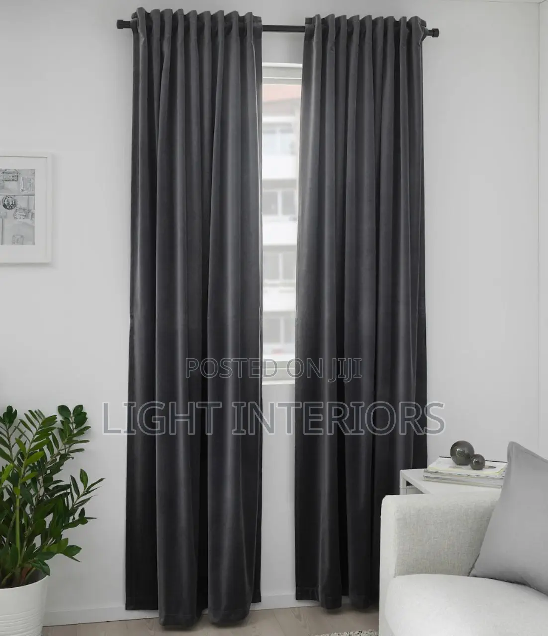 Dark Grey Curtains
