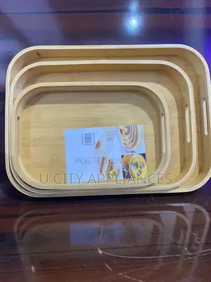 3 Set of Wooden Tray