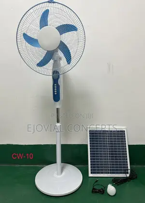 16inches Rechargable Solar Fan With LED Light and 20W Panels