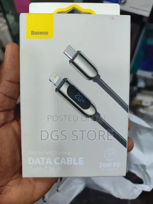 Baseus Display Fast Charging Data Cable Type C to iPhone 20w