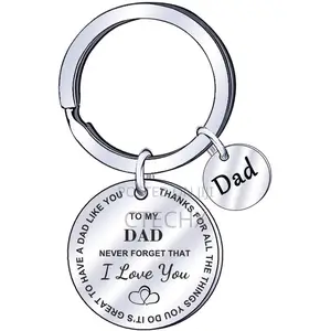 Dad Keyring Keychain Gift From Daughter Son .