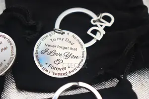 Dad Keyring Keychain Gift From Daughter Son .