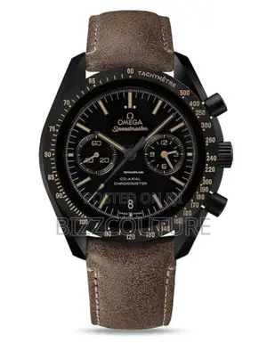 Original Omega Speed Master Chronograph Brown Leather Watch