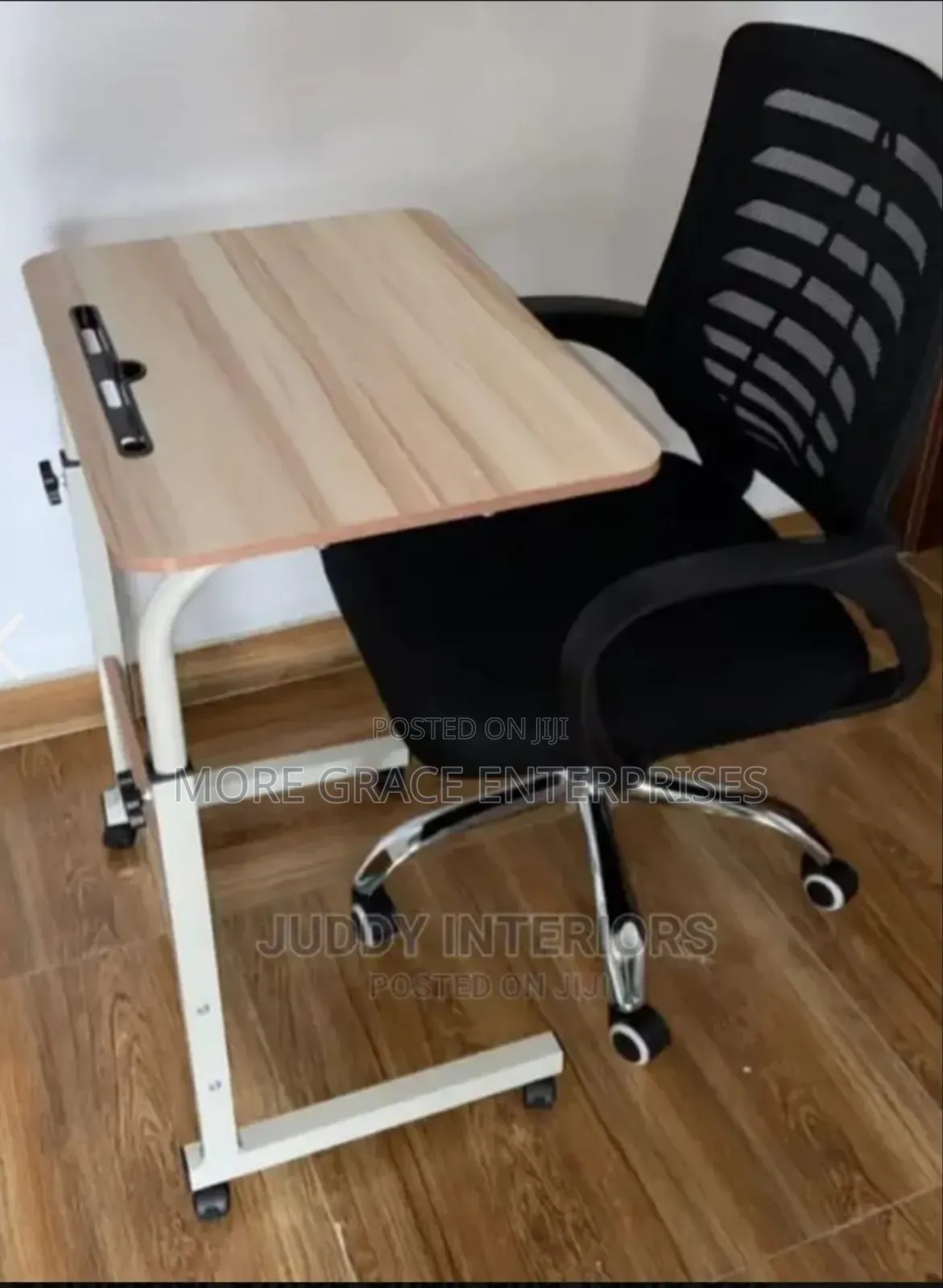 Adjustable Height Bedside Table for Computer/Hospital Use.