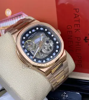 Original PATEK PHILIPPE Geneve Mechanical Gold Chain Watch