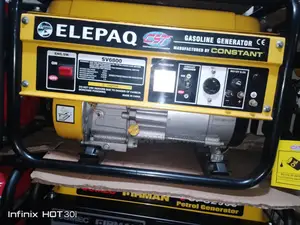 Elepaq Constant Pure Cooper Coil Generator 4.5kva 3 Yrs W