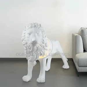 Nordic Lion Sculpture Floor Lamp