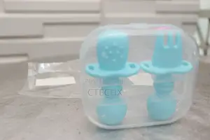 Baby Fork and Spoon Self Feeding Utensil Easy Grip