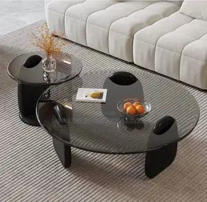 Executive Center Table With a Side Stool