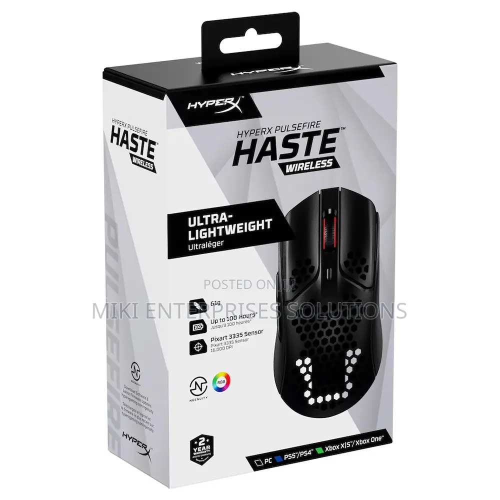 Hyperx Pulsefire Haste Gaming Mouse Black