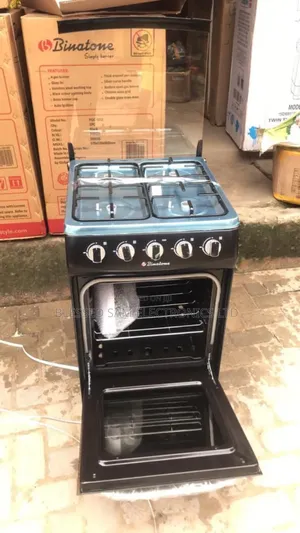 New Binatone Automatic 4 Burner Gas Cooker With Oven >2 Yrs