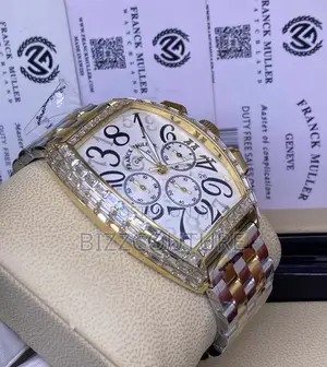 Original FRANCK Muller Silver and Gold Mix Chain Watch