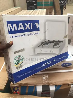 Maxi Table Top Gas Cooker 2 Burner Inox