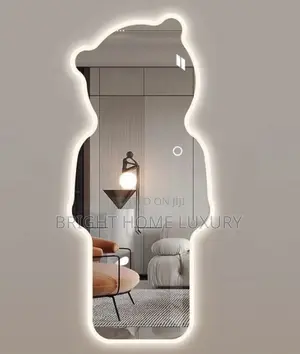 Teddy Bear Mirror With 3 Led Lights