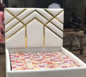 6X6 Bedframe (Cream Colour)