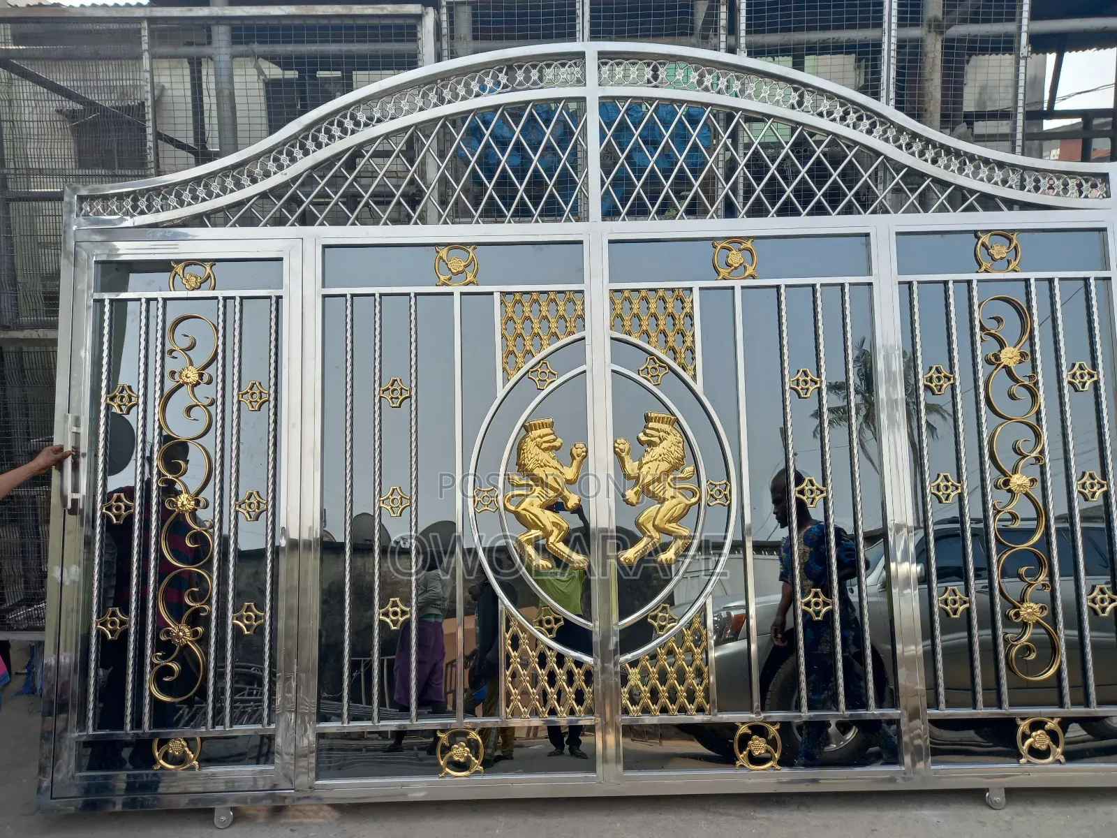 Stainless Black N Gold Gate