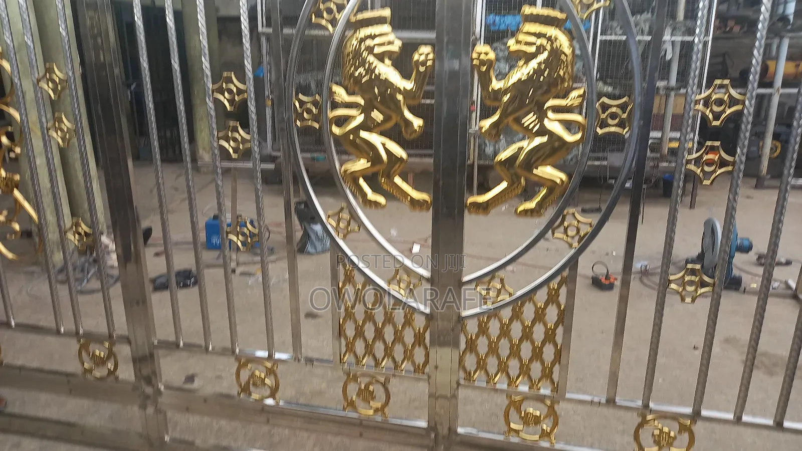 Stainless Black N Gold Gate